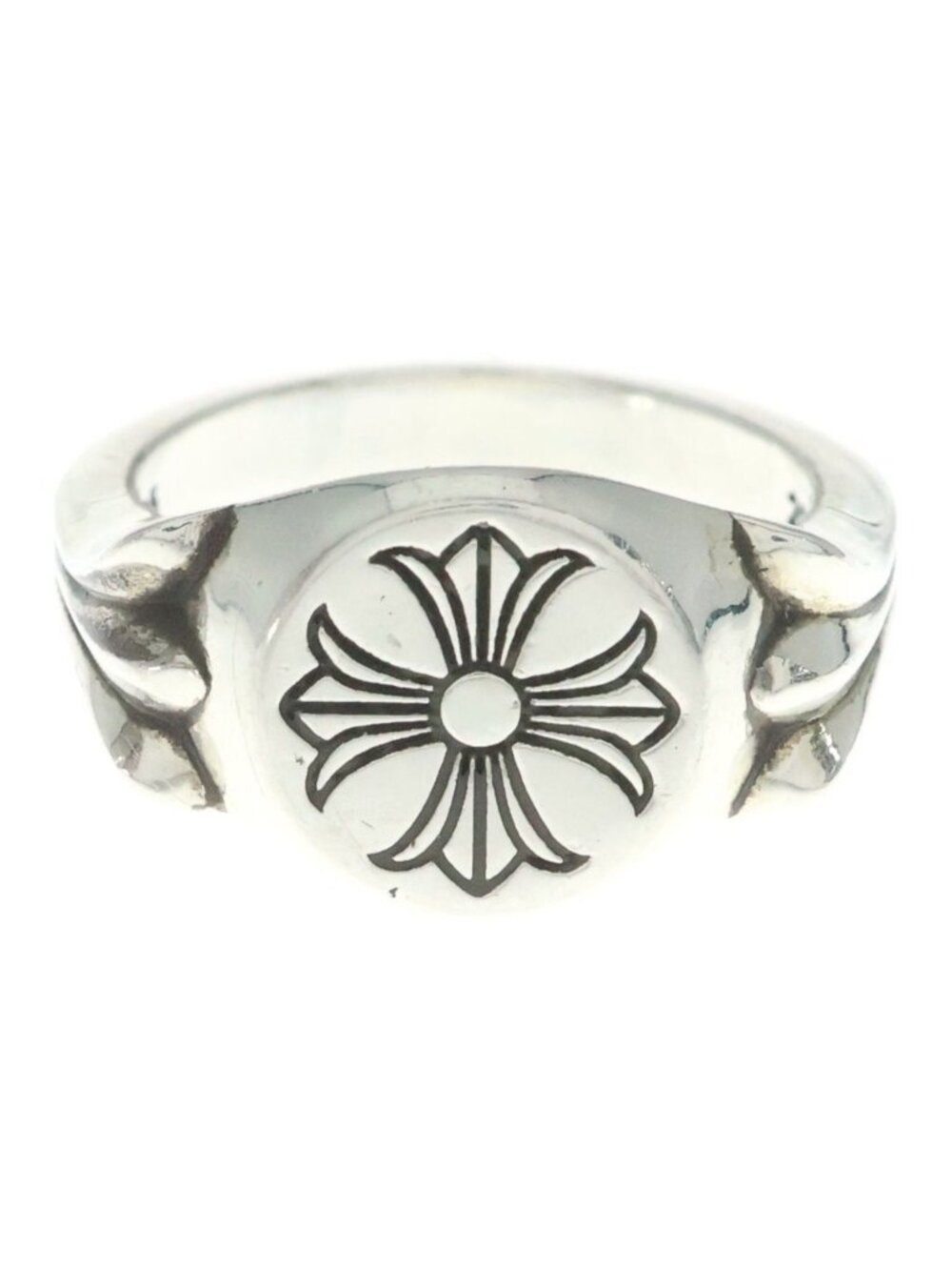 Chrome Hearts CH Plus Flat Top Ring Silver